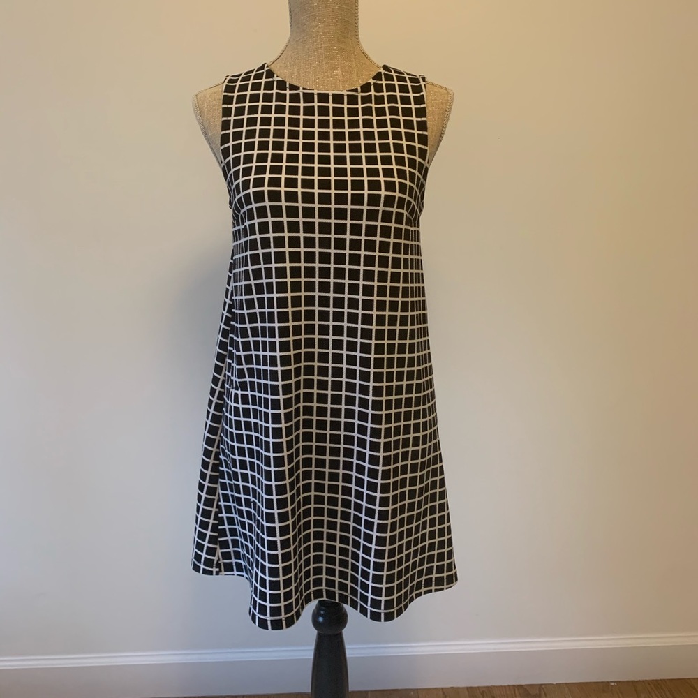 Black and White Check Dress